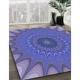 thumbnail image 3 of Ahgly Company Machine Washable Indoor Rectangle Transitional Purple Area Rugs, 8' x 12', 3 of 7