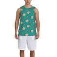 thumbnail image 4 of Easygdp Starfish and Shell Men's Mesh Basketball Jersey Quick Drying Sleeveless Shirts Fitted Muscle Tank Tops Sport Round Neck T-Shirt - Small, 4 of 9