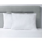 Yatas Bedding Machine Washable Hotel Quality Bed Pillow for Sleeping, Fluffy & Soft Pillows for Bedroom, Special Stress Reducing Cotton Carbon Fiber Cover, Back/Side Sleepers, White, Standard