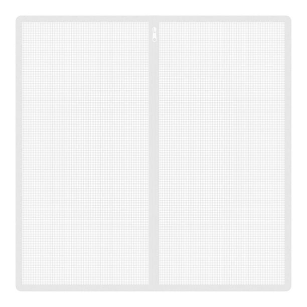Puerta retráctil para bebés, puerta de malla, cortina para gatos y perros, barrera para pasillos. Blanco