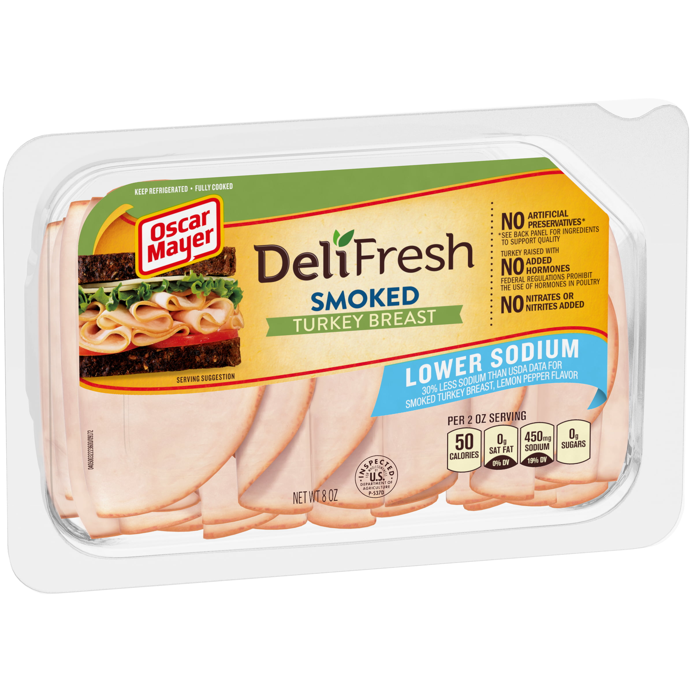 Oscar Mayer Deli Fresh Smoked Uncured Ham Lunch Meat, 16 oz Package