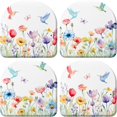 thumbnail image 1 of GHSDFBB 4 Pcs Spring Chair Cushions with Ties for Dining Chairs 16''x16'' Memory Foam Flower Bird Pattern Chair Pad Non Slip Seat Cushion with Washable Cover for Home Kitchen Office Holiday, 1 of 6