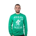 thumbnail image 3 of Mens Gingerbread Cookie Oh Snap green long sleeve Christmas party Tshirt (Mens Small), 3 of 7