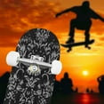 thumbnail image 5 of Skateboards for Beginners Seamless Gothic Damask 7 Layer Maple Wood Double Kick Concave Skate Boards 31" x 8" for Youths Girls Boys Kids Teens Adults, 5 of 5