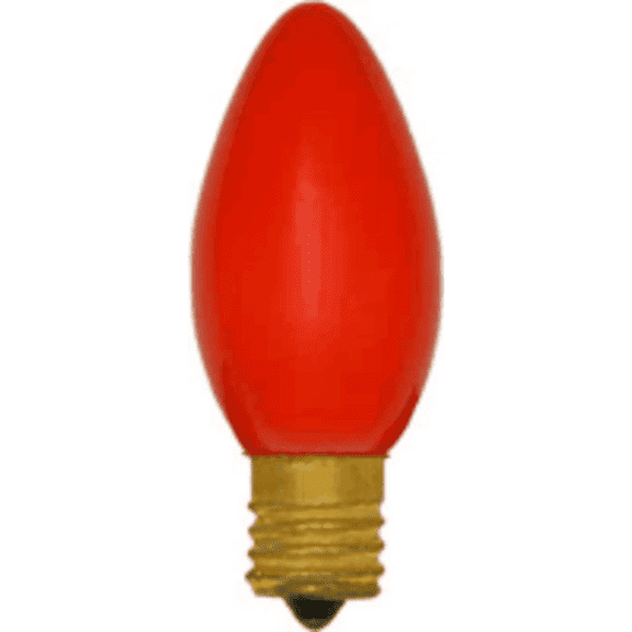 GoodBulb 7W C9 Red Incandescent Light Bulb E17 Intermediate Base 130V 5 Pack