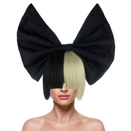 Wig For Australian Singer Black Blonde With Black Bow Hw 205
