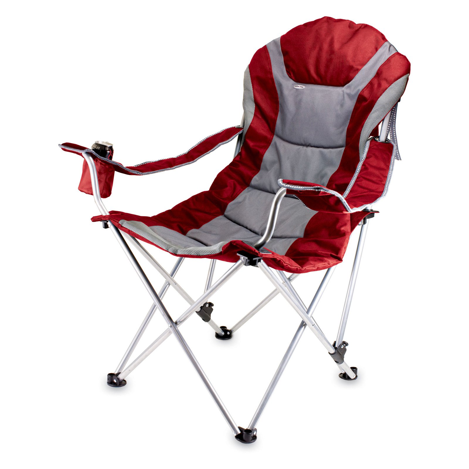 Picnic Time 803-00-100-000-0 Reclining Camp Chair - Red - image 3 of 11