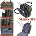 thumbnail image 5 of KROSER 16-Inch Quilt Softside Underseat Luggage, Olive, 5 of 6