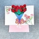 thumbnail image 5 of Tarjeta de felicitación con efecto 3D, flor plegable, tarjeta de felicitación navideña para cumpleaños, día de la madre, graduación, aniversario de boda, 5 of 5