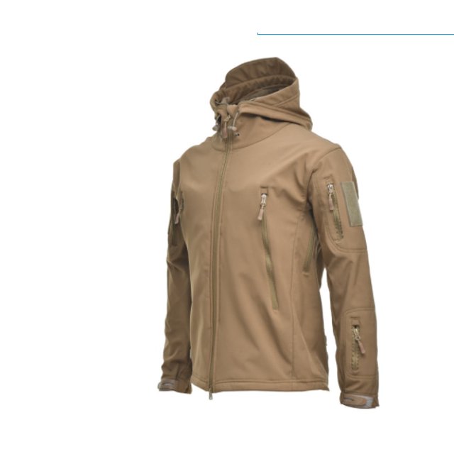 OmicGot Winter Plus Size Men Jacket Shark Soft Shell Military Tactical Jacket Men Waterproof Warm Windbreaker