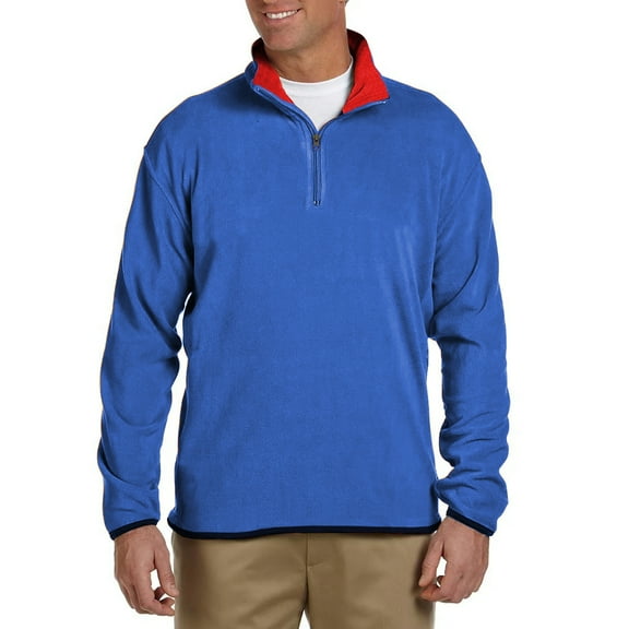 Men's Polar Fleece Pullover Quarter Zip Sweater (Sizes, S-2XL)
