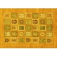 thumbnail image 1 of Ahgly Company Machine Washable Indoor Rectangle Abstract Yellow Modern Area Rugs, 8' x 12', 1 of 4