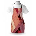 thumbnail image 3 of Abstract Apron Abstract Art Style Geometric Theme Modern and Artistic Design Print, Unisex Kitchen Bib Apron with Adjustable Neck for Cooking Baking Gardening, Coral Salmon Pale Pink, by Ambesonne, 3 of 3