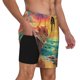 thumbnail image 2 of Balery Island Beach Guinea Pig Bañador para hombre, shorts de playa de secado rápido con entrepierna y forro de compresión-3X-Large, 2 of 6