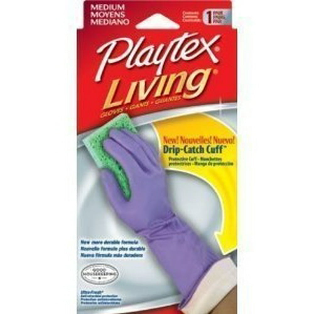 Playtex Living Gloves, Medium 3 Pairs