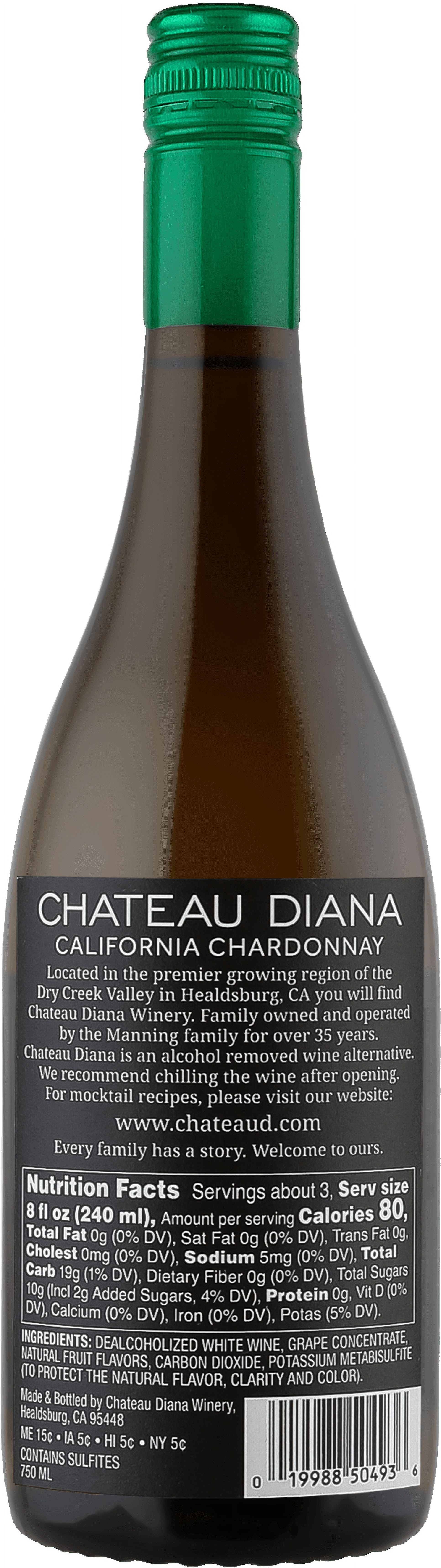 Chateau Diana Zero Alcohol California Chardonnay