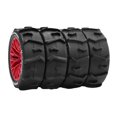 thumbnail image 1 of HILABEE 4Pcs RC Off Road Sand Tires Replacement for Typhon 1/14 Scale Accessory Red, 1 of 9