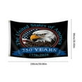 thumbnail image 3 of Lksixu USA 250th Anniversary Flag, 3x5 Ft Double Sided Eagle Design 1776-2026 Commemorative USA 250 Years Banner with Brass Grommets, UV Protection Patriotic Flag 4th of July Decorations for Outdoor, 3 of 6