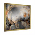 thumbnail image 2 of Designart "Minimalist Modern Shapes in Gold and Grey IV" Abstract Framed Wall Art Decor - Modern Gold Abstract Modern Shapes Entryway Framed Wall Art Print, 2 of 6