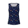 thumbnail image 4 of Lsque Space Galaxy Printed Workout Tank Tops for Women, Athletic Sports Tank Tops, Compression Sleeveless Dry Fit Shirts,Sleeveless Yoga Shirt-XX-Large, 4 of 9