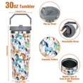 thumbnail image 3 of Jizrecly 30 oz Horse Tumbler With Handle and Straw, 30oz Horse Flip Straw Tumbler Insulated Coffee Travel Mugs Cup Water Bottle Horse Gifts for Horse Lovers Women Girls C101, 3 of 3