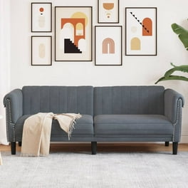 Pacific Performance Faux Leather Sofa, Modern Living Room Pacific Performance Faux Leather Sofa, Modern Living Room