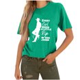 thumbnail image 1 of Birdeem Mode Femmes Décontracté Imprimé Chandail à Manches Courtes T-Shirt Hauts Blouse, 1 of 4
