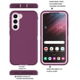 thumbnail image 2 of for Samsung Galaxy S23 Plus 5G Case with HD Screen Protector (1 Pack), Galaxy S23 Plus 5G Case, Samsung S23 Plus 5G Case Durable Shockproof 3-Layer Cover for Samsung S23 Plus(WineRed Pink), 2 of 6