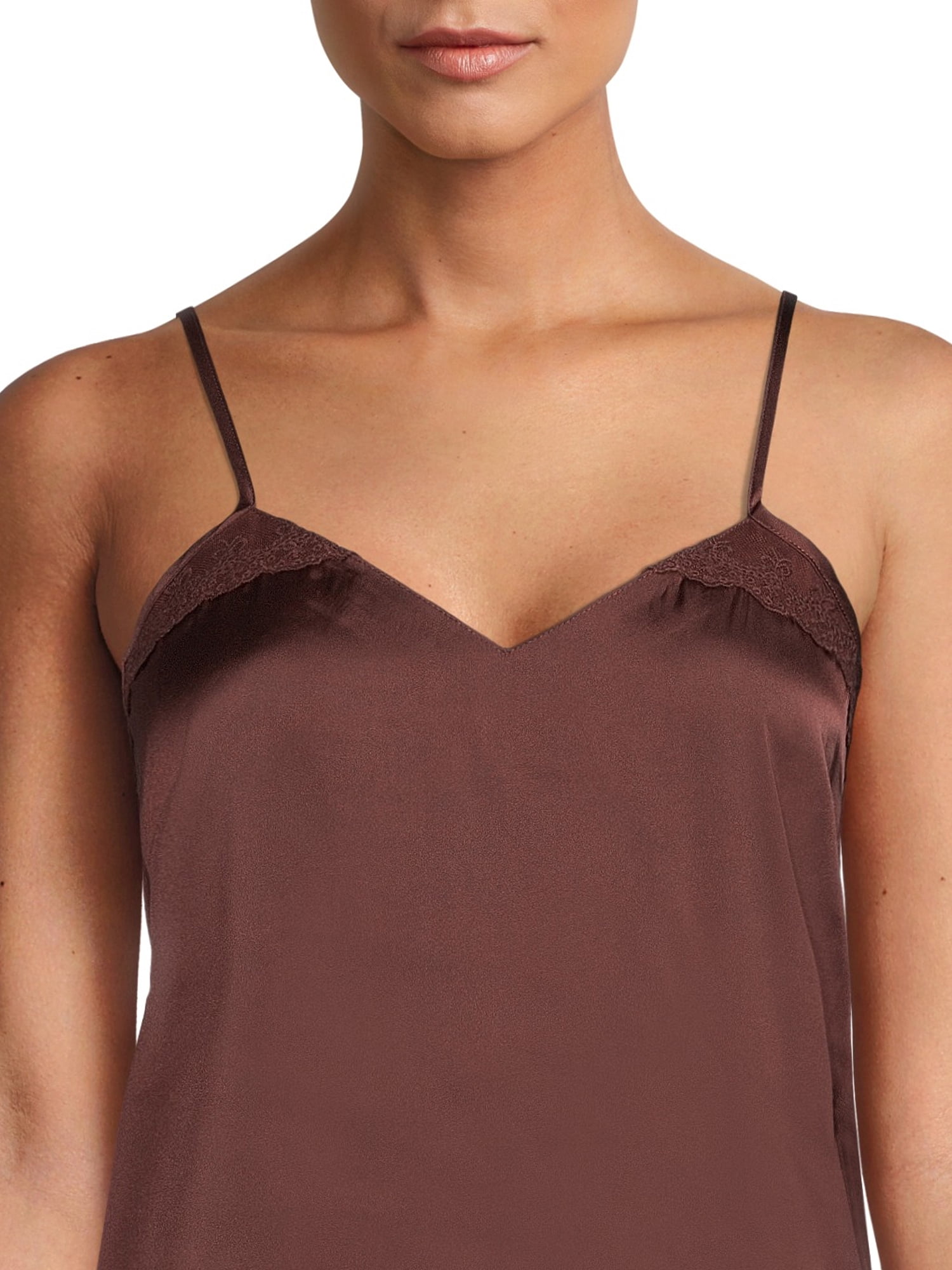 Lissome Women's Satin V-Neck Chemise