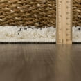 thumbnail image 3 of Hauteloom Pahala Living Room, Bedroom Area Rug - Bohemian/Global - Plush Pile - Charcoal, Beige - 5'3" x 7', 3 of 19