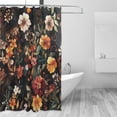 thumbnail image 2 of Yayeee Shower Curtain with Hooks 72"x72" Waterproof Fabric Bathroom Hanging Decor, Colorful Flower, 2 of 5