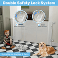 thumbnail image 3 of Baby Proof Me Retractable Baby Gate, Extra Wide Mesh Child Safety Gate, 34" Tall x 71" Wide, White, 3 of 6