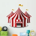 thumbnail image 1 of Circus Tent Wall Mural Decal by Wallmonkeys Vinyl Peel and Stick Graphic (48 in W x 46 in H), 1 of 4