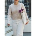 thumbnail image 4 of Gupgi Cardigan Tricoté Uni pour Femmes, Pulls à Boutons, Col Rond Décontracté, Manches Longues, 4 of 9