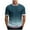 1-Navy, variant on Tops for Men under $5 Short Sleeve Round-Neck Stripe Print Sports Casual T-shirt Orange M