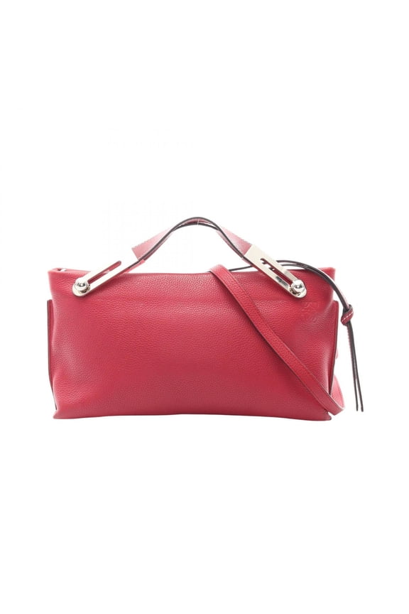 Pre-Owned Loewe Missy Small 2-way Handbag, Leather, Women's, Red