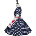 thumbnail image 3 of Lucy Ricardo's Classic 50s Look - Polka Dot Dress & Apron Set, 3 of 7