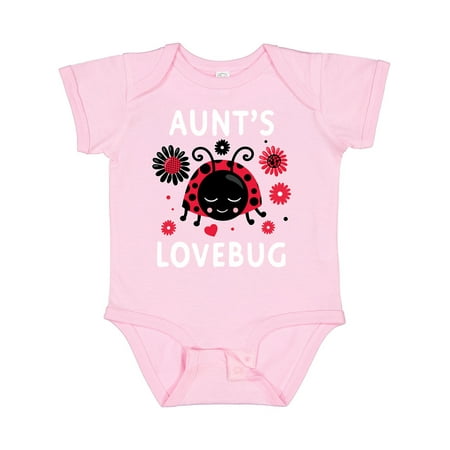 

Inktastic Valentine s Day Aunt s Lovebug Gift Baby Boy or Baby Girl Bodysuit