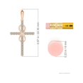 thumbnail image 5 of ANGARA Natural Diamond Cross and Infinity Pendant in 14K Rose Gold for Women (Size-1mm| Color-K| Clarity-I3) | April Birthstone, Anniversary, Jewelry Gift for Women | Natural Diamond Necklace, 5 of 9