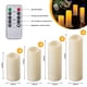 thumbnail image 3 of Popular! Flickering Flameless Candles With Remote Battery Operated Timer LED Candles Outdoor Waterproof Pillar Ivory Candles Light Clearance, 3 of 5