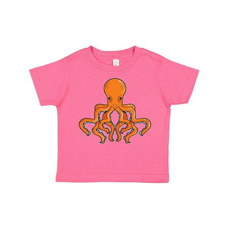 

Inktastic Orange Octopus Gift Toddler Boy or Toddler Girl T-Shirt