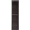 thumbnail image 1 of Builders Edge 010140060002 14,5 x 60 Po Vinyl Louvered Shutter- Noir- Pack de 2, 1 of 1