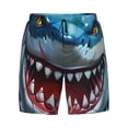 thumbnail image 4 of Lsque Mens Swim Trunks Cartoon Cute Shark Pattern - Bathing Suit Compression Liner - Beach Swim Shorts Swimwear - (S-3XL) - Stretch Quick Dry -, 4 of 9