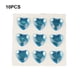 thumbnail image 4 of Bearachild 10 hojas de pegatinas de diamantes de imitación, calcomanías acrílicas de mano para niños, estudiante tridimensional DIY, amor, corazón, Artesanía Agua Azul Bearachild HA062097-07B, 4 of 6
