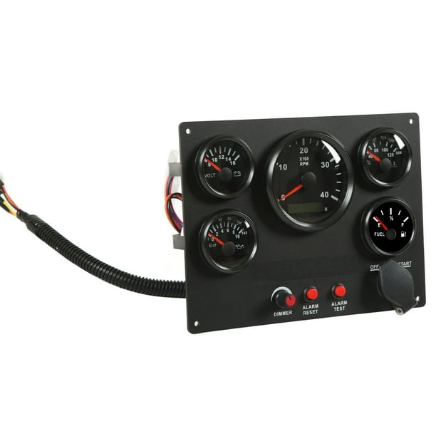 Boat Gauge Panel, Boat Instrument Panel 4000RPM Tachometer Fuel Water