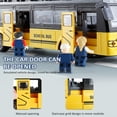 thumbnail image 2 of Remote Control School Bus Remote Control Car 1/30 4CH with Light Music Openable Door Toys, 2 of 8