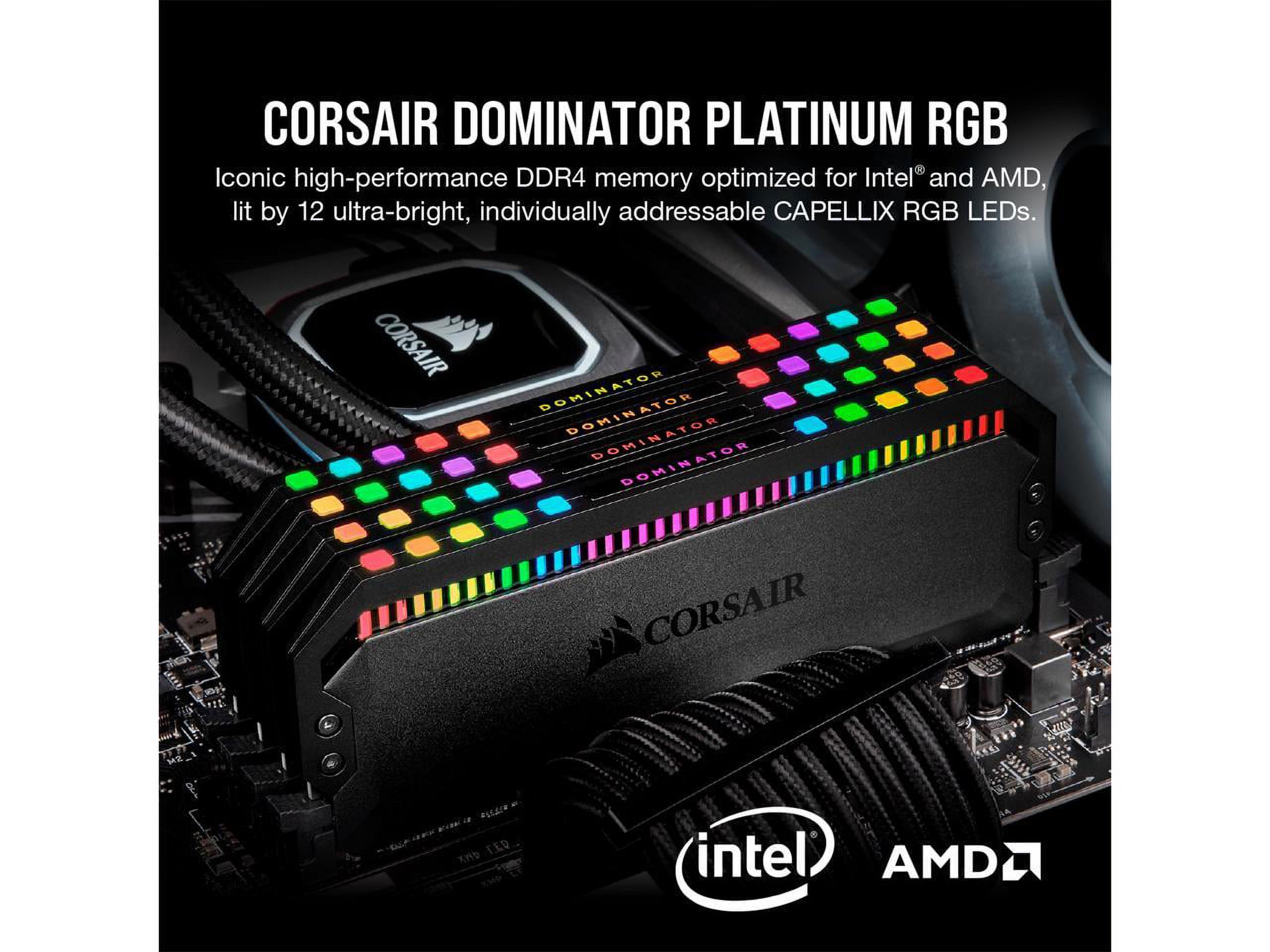 CORSAIR Dominator Platinum RGB 32GB (2 x 16GB) 288-Pin PC RAM DDR5 5200  (PC5 41600) Desktop Memory Model CMT32GX5M2B5200C40 - Walmart.com