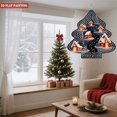 thumbnail image 4 of Metal Hanging Christmas Tree Wind Spinner - Festive Garden Decoration with Snowy Scene Illuminated Houses & Falling Snowflakes, 4 of 7