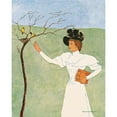 thumbnail image 2 of Penfield, Edward 20x24 Black Modern Framed Museum Art Print Titled - Woman Reaching for Birds, 2 of 4
