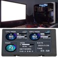 thumbnail image 3 of Computer Monitor 3.5 Inch , Computer Display Screen 3.5in Display Screen IPS Type C Secondary Screen CPU GPU RAM HDD Monitoring for Mini ITX Case, 3 of 9